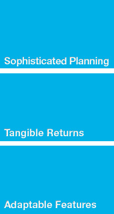 Sophisticated Planning, Tangible Returns, Adaptable Features
